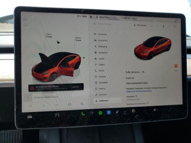 2022 TESLA MODEL 3 5YJ3E1EA7NF372563