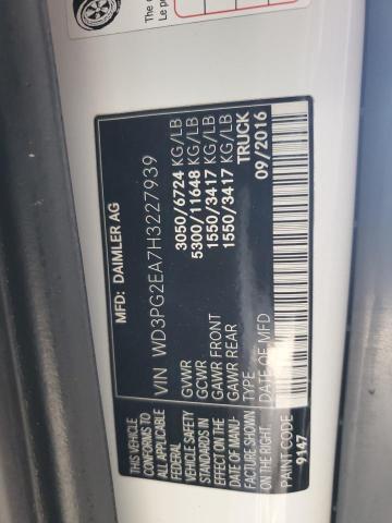 2017 MERCEDES-BENZ METRIS - WD3PG2EA7H3227939