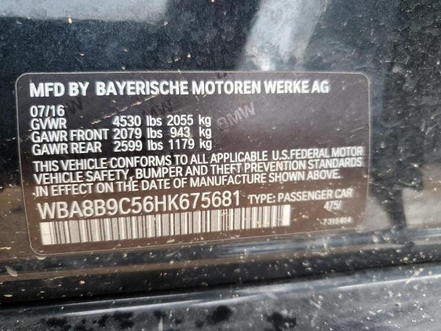 2017 BMW 330 I WBA8B9C56HK675681