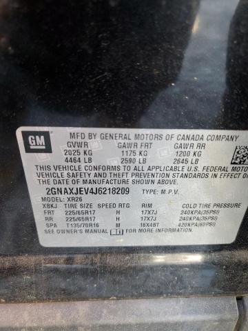 2018 CHEVROLET EQUINOX LT - 2GNAXJEV4J6218209