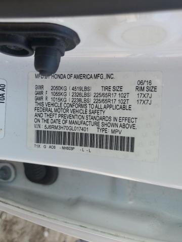 2016 HONDA CR-V EXL 5J6RM3H70GL017401