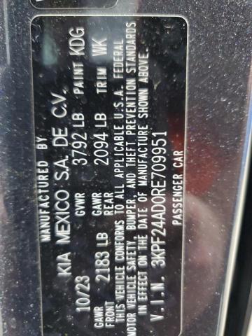 2024 KIA FORTE LX 3KPF24AD0RE709951