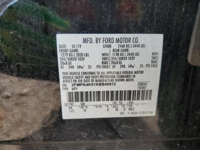 2019 FORD EDGE TITAN 2FMPK4K91KBB48912