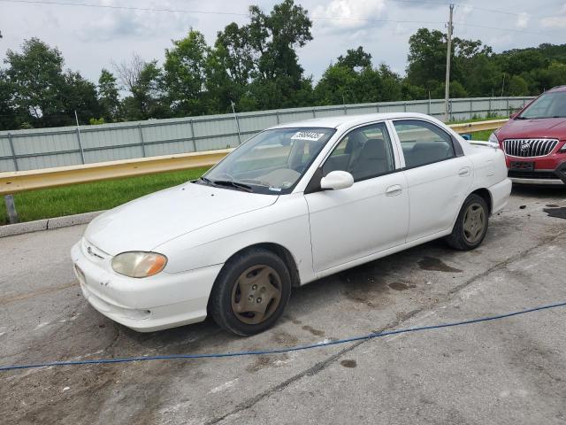 KIA SEPHIA BAS 2001 white  gas KNAFB121615073133 photo #1