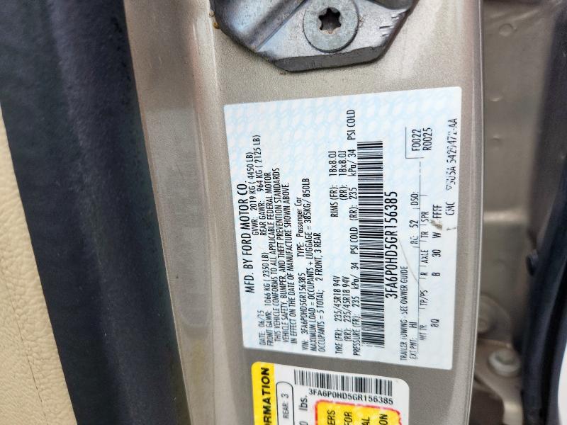 2016 FORD FUSION SE - 3FA6P0HD5GR156385