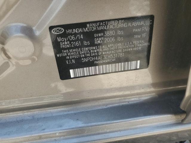 2014 HYUNDAI ELANTRA SE - 5NPDH4AE3EH531781
