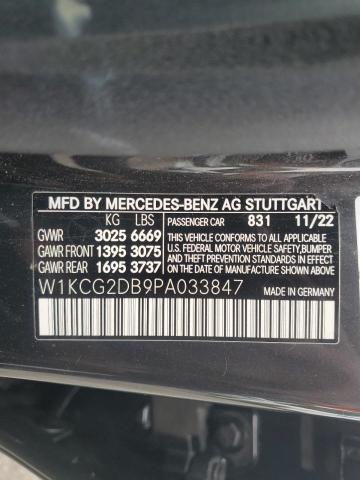 2023 MERCEDES-BENZ EQS SEDAN W1KCG2DB9PA033847