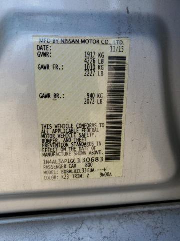 2016 NISSAN ALTIMA 2.5 - 1N4AL3AP1GC130683