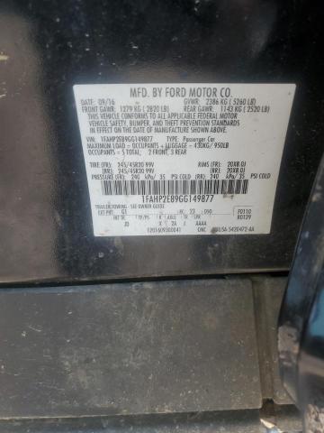 2016 FORD TAURUS SEL 1FAHP2E89GG149877