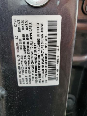 2021 HONDA CR-V EXL - 7FARW2H81ME004338
