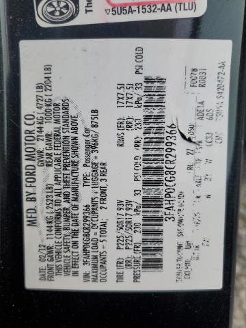 2012 FORD FUSION SEL - 3FAHP0CG8CR299366