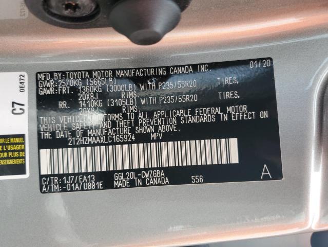 2020 LEXUS RX 350 - 2T2HZMAAXLC165924
