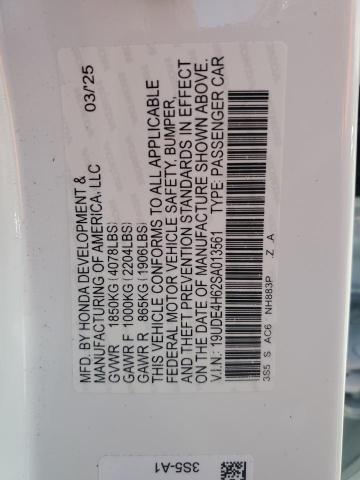 2025 ACURA INTEGRA A- 19UDE4H62SA013561
