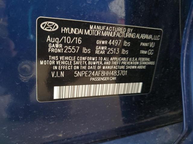 2017 HYUNDAI SONATA SE - 5NPE24AF8HH483701