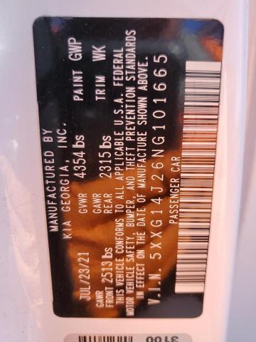 2022 KIA K5 LXS 5XXG14J26NG101665