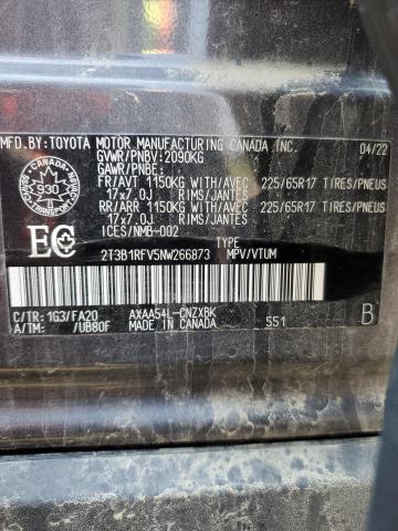 2022 TOYOTA RAV4 LE 2T3B1RFV5NW266873