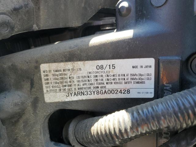 2016 YAMAHA FZ09 C JYARN33Y8GA002428