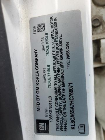 2017 CHEVROLET SPARK KL8CA6SA7HC766071
