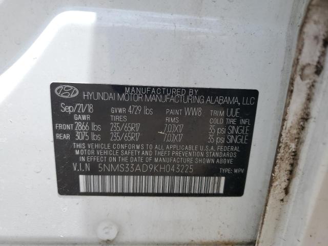2019 HYUNDAI SANTA FE S - 5NMS33AD9KH043225