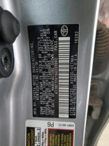 2016 TOYOTA CAMRY LE 4T1BF1FK1GU239982