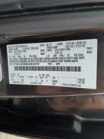 2017 FORD ESCAPE SE - 1FMCU9G98HUE33737