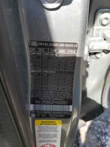 2015 LAND ROVER DISCOVERY SALCR2BG2FH520051