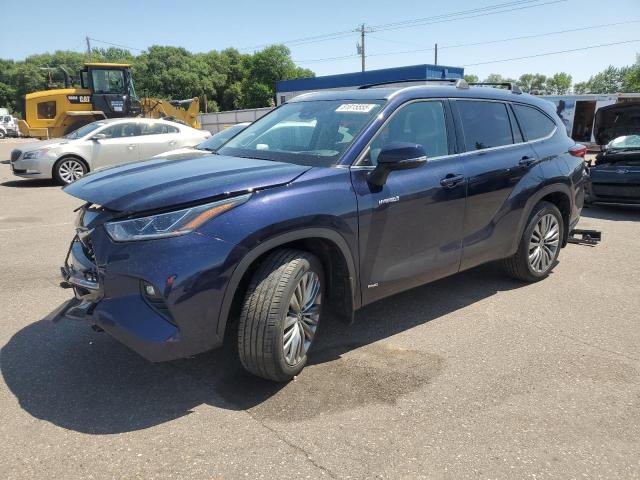 Vin: 5tdebrch1ms019925, lot: 61815555, toyota highlander hybrid platinum 2021 img_1