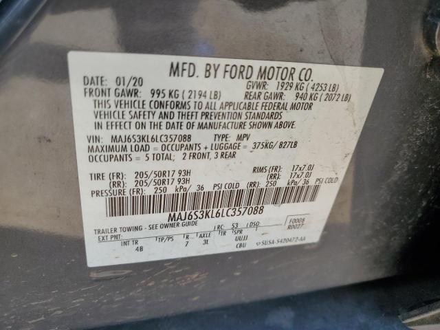2020 FORD ECOSPORT T MAJ6S3KL6LC357088