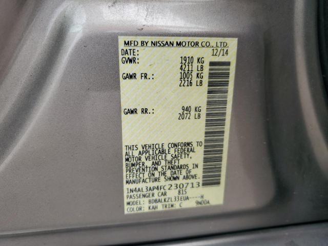 2015 NISSAN ALTIMA 2.5 - 1N4AL3AP4FC230713