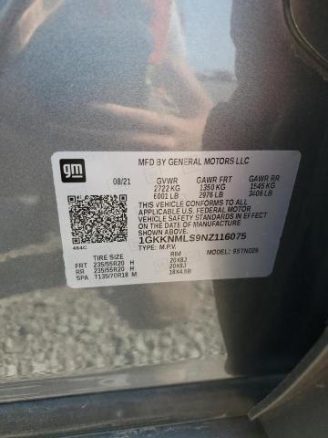 2022 GMC ACADIA SLT - 1GKKNMLS9NZ116075