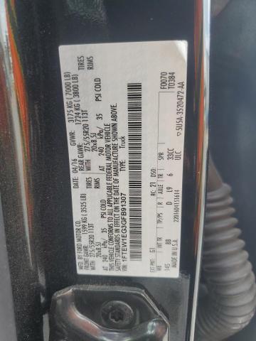 2016 FORD F150 SUPER - 1FTEW1EG3GFB91307