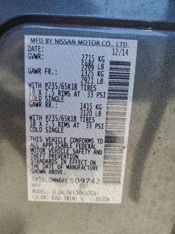 2015 INFINITI QX60 - 5N1AL0MN6FC509742