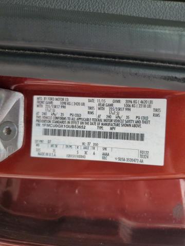 2016 FORD ESCAPE SE 1FMCU0GX1GUB53652