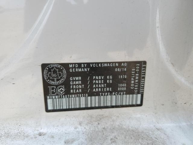 2017 VOLKSWAGEN GOLF R WVWWF7AU7HW079310