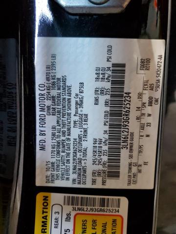 2016 LINCOLN MKZ - 3LN6L2J93GR625234