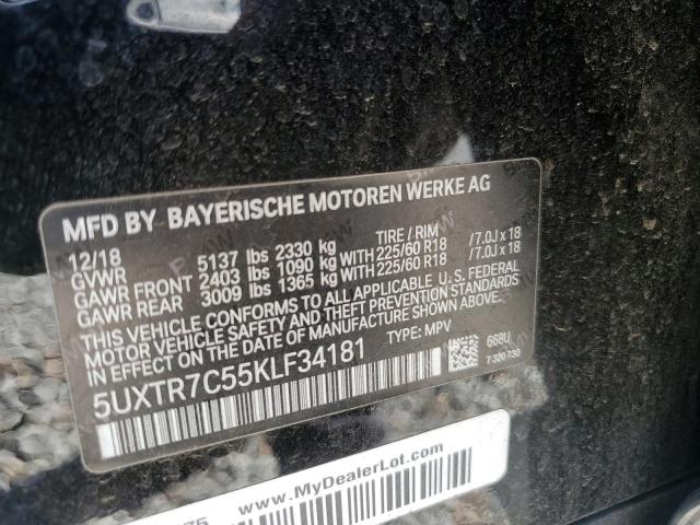 2019 BMW X3 SDRIVE3 5UXTR7C55KLF34181