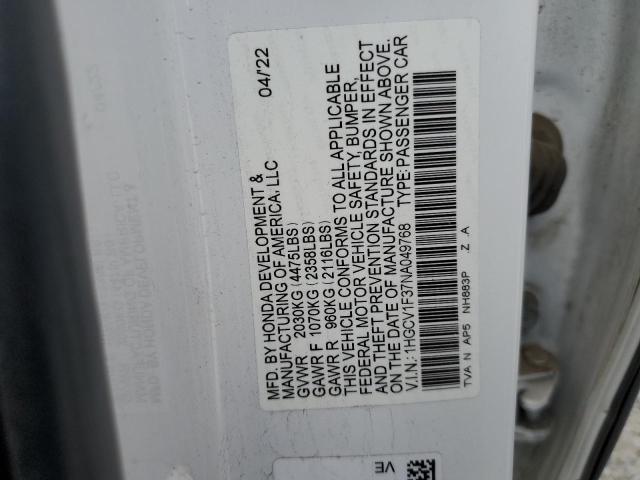 2022 HONDA ACCORD SPORT 1HGCV1F37NA049768
