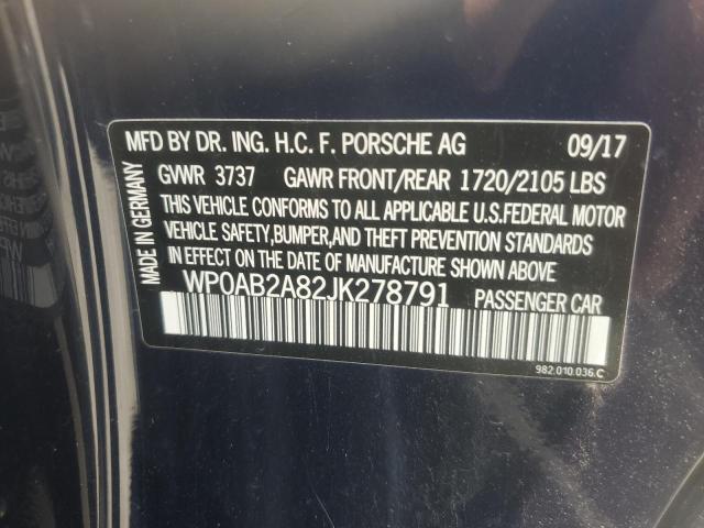 2018 PORSCHE CAYMAN S WP0AB2A82JK278791