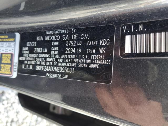 2021 KIA FORTE FE - 3KPF24AD7ME395031