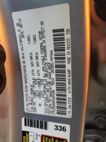 2019 TOYOTA TACOMA DOU - 3TMCZ5AN9KM257698