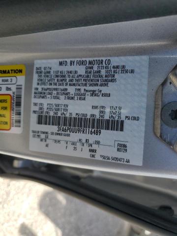 2015 FORD FUSION S H 3FA6P0UU9FR116489