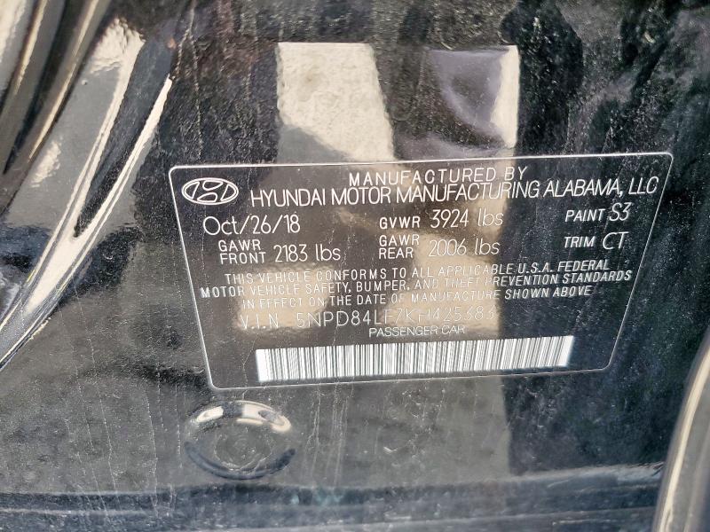 2019 HYUNDAI ELANTRA SE - 5NPD84LF7KH425383