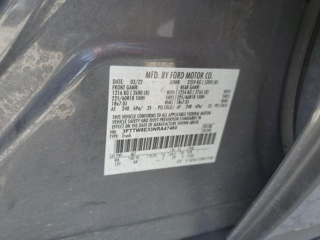 2022 FORD MAVERICK X 3FTTW8E33NRA47480