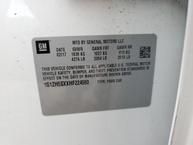 2017 CHEVROLET MALIBU PRE 1G1ZH5SXXHF224580