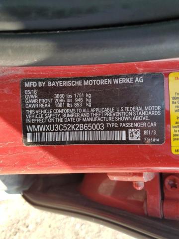 2019 MINI COOPER S WMWXU3C52K2B65003