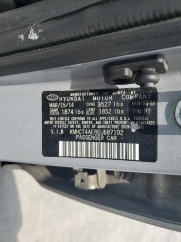 kmhct4ae8eu687102 - 2014 Hyundai accent gls - #62172475