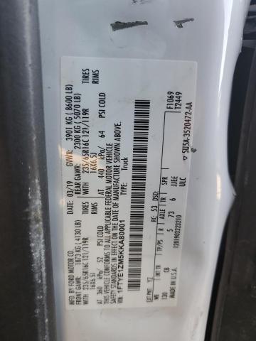 2019 FORD TRANSIT T- - 1FTYE1ZM5KKA80001