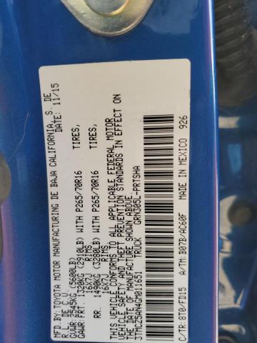 2016 TOYOTA TACOMA DOU - 3TMCZ5AN4GM011651