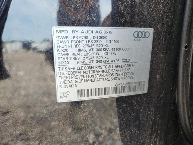 2015 AUDI Q7 PREMIUM - WA1LGAFE4FD026419