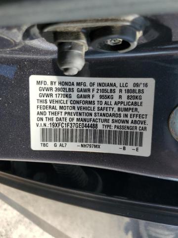 2016 HONDA CIVIC EX - 19XFC1F37GE044488